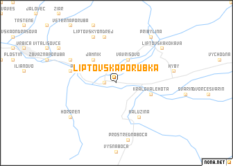 map of Liptovská Porúbka