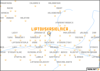 map of Liptovská Sielnica