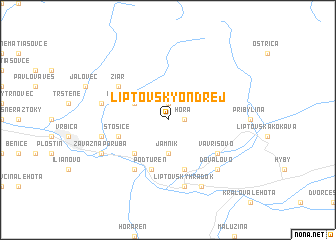 map of Liptovský Ondrej