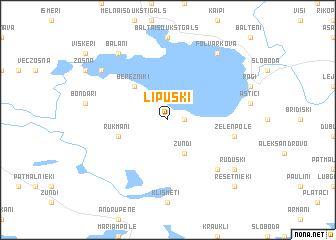 map of Lipuški