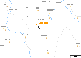 map of Liqiancun