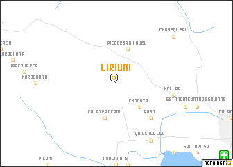 map of Liriuni