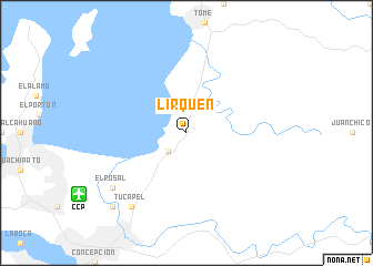 map of Lirquén