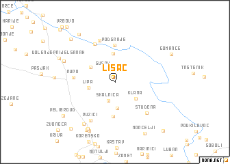 map of Lisac