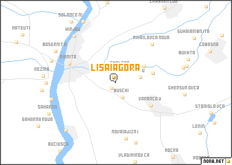 map of Lîsaia Gora