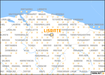 map of Lisainte