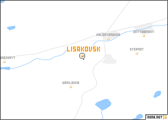 map of Līsakovsk