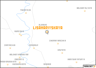 map of Lisa Mariyskaya