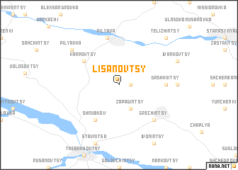 map of Lisanovtsy