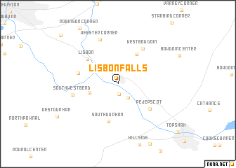 map of Lisbon Falls