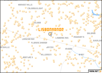 map of Lisbon Manor