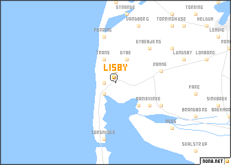 map of Lisby