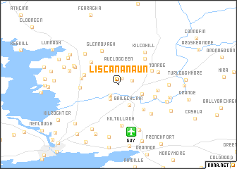 map of Liscananaun