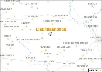 map of Lis Cross Roads