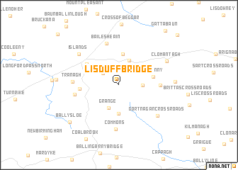 map of Lisduff Bridge