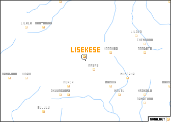 map of Lisekese