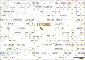 map of Liseroeul
