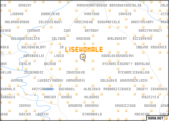 map of Lisewo Małe