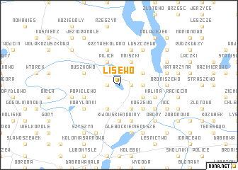 map of Lisewo