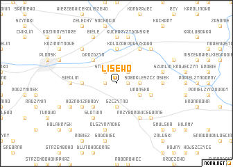 map of Lisewo