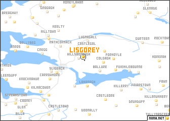 map of Lisgorey