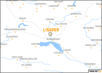 map of Lisgrea