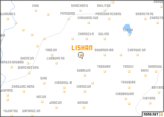 map of Lishan