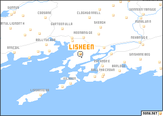 map of Lisheen