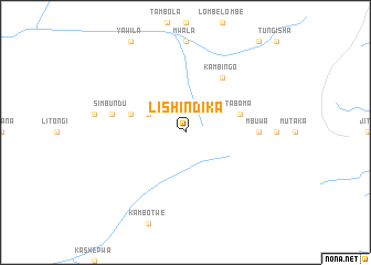 map of Lishindika