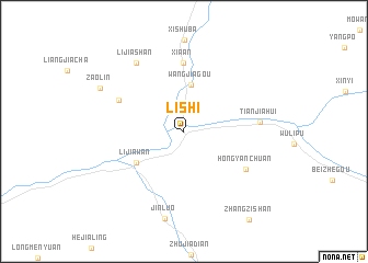 map of Lishi