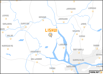 map of Lishui