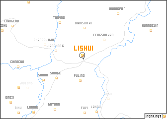 map of Lishui