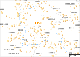 map of Lisice