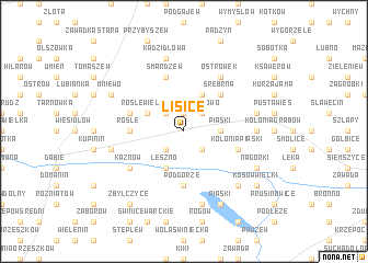 map of Lisice