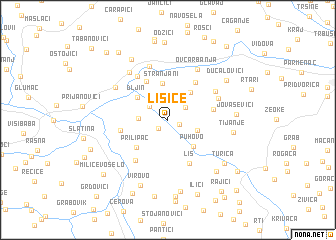 map of Lisice