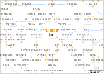 map of Lisice