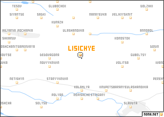 map of Lisichʼye