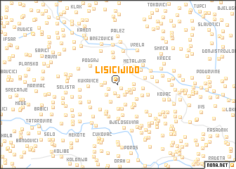 map of Lisičiji Do