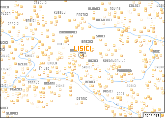 map of Lisići