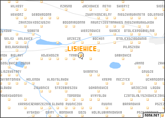 map of Lisiewice