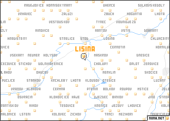 map of Líšina