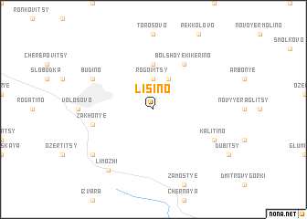 map of Lisino