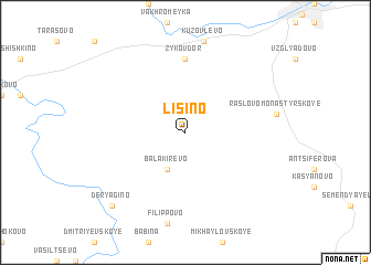 map of Lisino