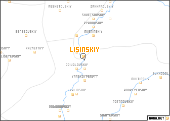 map of Lisinskiy