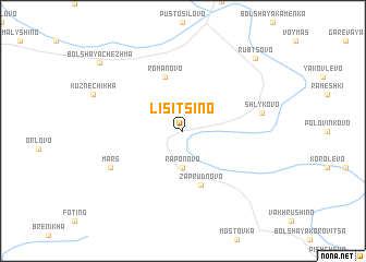 map of Lisitsino