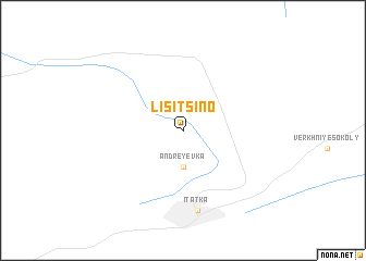 map of Lisitsino