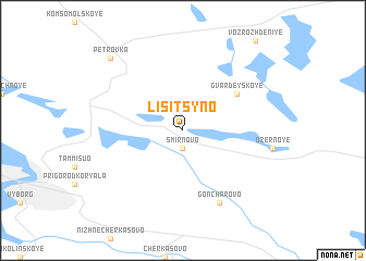 map of Lisitsyno
