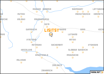 map of Lisitsy