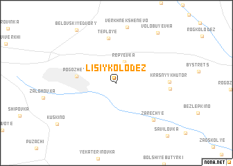 map of Lisiy Kolodez\