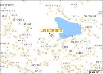 map of Liskovača